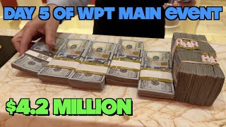 I'm Playing For Millions On Day 5 Of Main Event!! BIGGEST Payout Ever!  Must See! Poker Vlog Ep 241