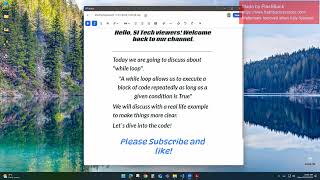 Python while loop password trick Example | Python while loop | learn python | Simple python example
