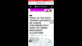 Kenny Harris leaves Panic! At the disco due to misconduct allegations