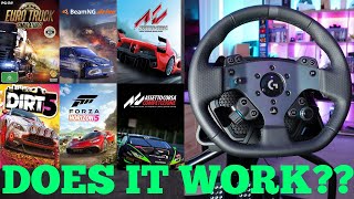 DOES IT WORK - Game compatibility testing Logitech Pro Racing Wheel PT.1