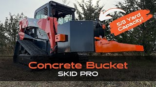 Operating tips for Skid Steer Concrete Bucket