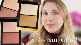 TOM FORD Shade & Illuminate Highlighters: Swatches, Demos, Comps | Peachlight, Moodlight, Nudelight