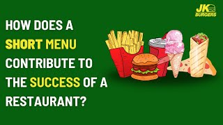 The Power of a Short Menu: Boosting Restaurant Success