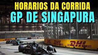 F1 2023 - GP DE SINGAPURA - HORÁRIO DA CORRIDA E VT NA TV BAND - FORMULA 1