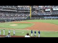 nlcs game 6 national anthem performed by Tinashe 10/17/20 globe life field braves vs dodgers