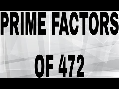 What is the prime factorization of 472?