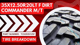 Size Explained- 35x12.50r20 Centennial Dirt Commander Part Number: (TCD2035125F) and where to order!