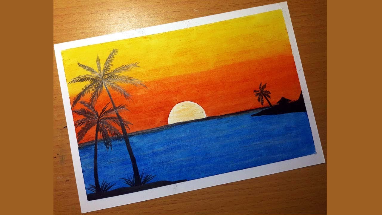 Cara Menggambar Dan Mewarnai Pemandangan Gradasi Warna Oil Pastel Riset Cara Menggambar Dan Mewarnai Pemandangan Gradasi Warna Oil Pastel Riset