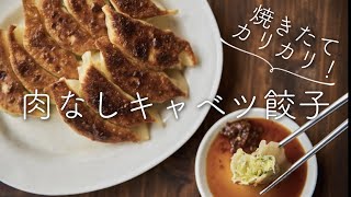 【焼きたてカリカリ！】肉なしキャベツ餃子のレシピ・作り方