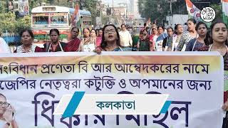 আম্বেদকরের অপমানের জবাব দিল বাংলা | Bengal Protests Against BJP’s Remark on Ambedkar