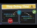 Stop Doing this as a React Developer