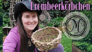 Wie flechtet man ein Brombeerkörbchen. Quickly bramble basket #bushcraft #basket