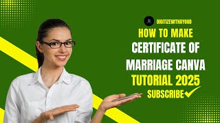 How to Create a Free Marriage Certificate Design in Canva | Step-by-Step Tutorial