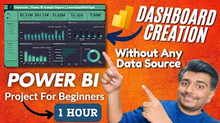 Power BI Tutorial For Beginners | Power BI Dashboard Project in English | Financials Sample Data