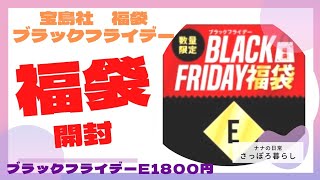 福袋開封！宝島社福袋ブラックフライデー福袋【E】中身ネタバレ　２０２２年　４０代独身女の日常　札幌在住　【Vlogブイログ】