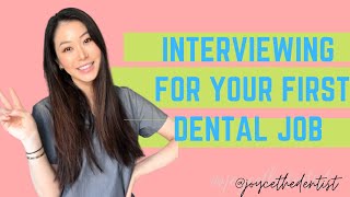 Graduated from Dental School, Now What? How to Prepare for a Job Interview | Dr Joyce Kahng