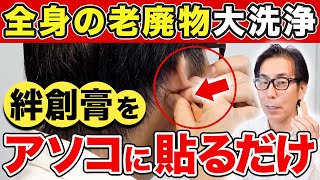 【若返り効果がヤバイ】絆創膏を貼るだけでぐっすり眠れる\u0026-10歳リフトアップする裏技【睡眠 顔面毒だし リラックス】