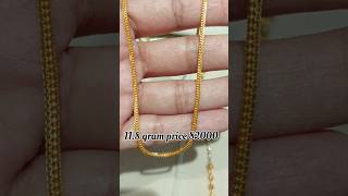 pure 22kt gold chain #short #tanishqjewellery #viral #trending