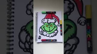 Grinch drawing ✍🏻 🎄hope u guys enjoyed make sure to subscribe if u havent already #artist #grinch