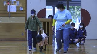 盲導犬の理解深める　潮来市立日の出小