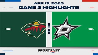 NHL Game 2 Highlights | Wild vs. Stars - April 19, 2023