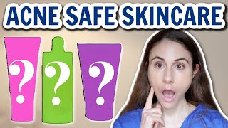 ACNE SAFE SKINCARE PRODUCTS THAT WON'T CAUSE BREAKOUTS? 😮DERMATOLOGIST @DrDrayzday
