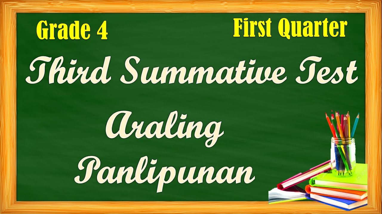 Third Summative Test || Araling Panlipunan 4 (First Quarter) - YouTube