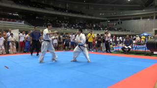 【新極真会】   カラテドリームカップ2014　学生男子軽量級決勝　SHINKYOKUSHINKAI KARATE