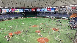 東京ドームに降りれる！試合終了後の解放イベントの模様　【巨人対広島】7月16日