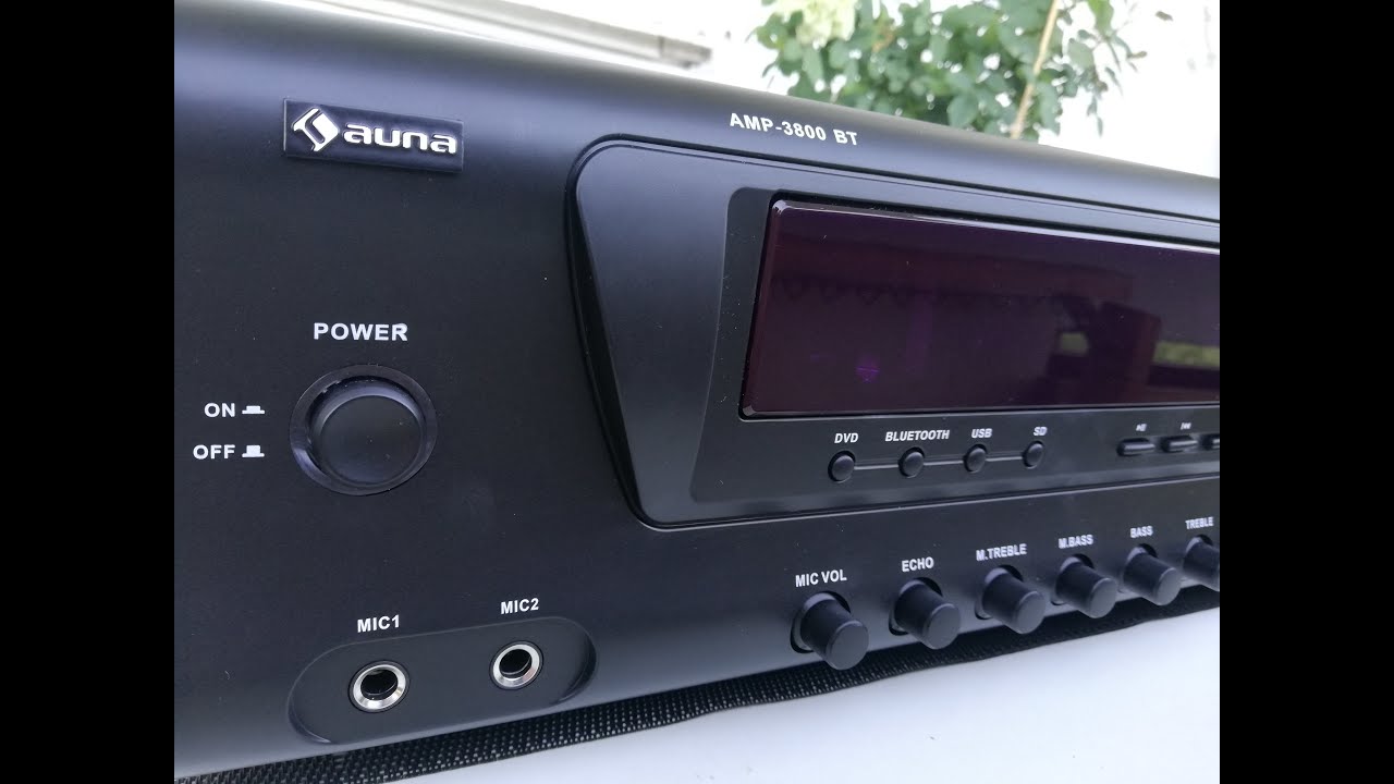 Auna AMP 3800-BT Moja Opinia - YouTube