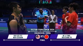 Goh Sze Fei/Nur Izzuddin vs He Ji Ting/Ren Xiang Yu China Open 2024 Badminton Final