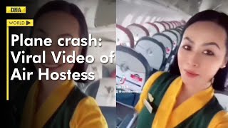 Nepal plane crash: Video of air hostess moments before accident