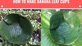 How to make banana leaf cups|இனி பிளாஸ்டிக் கப் தேவை இல்லை.வாழை இலைஇருந்தால்போதும்|Banana leaf craft