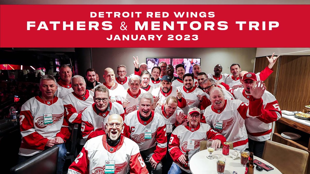 Detroit Red Wings Fathers & Mentors Trip - January 2023 - YouTube