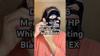 Day 10 of 28-Day Sheet Mask Challenge | Mediheal Dose Whitening Black Mask XP Review #bestfacemask