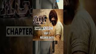 KGF chapter3 का  Release date आ गया। #short #KGFchpter3