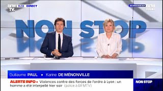 BFMTV | Début (15h) • Non Stop - Guillaume Paul et Karine de Ménonville — lundi 25 juillet 2022