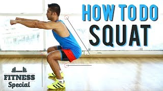 How To Do Perfect SQUAT | FITNESS SPECIAL | SQUATS For Beginners | WORKOUT