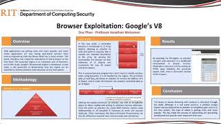 Browser Exploitation: Google's V8. Advised by Professor Jonathan Weissman