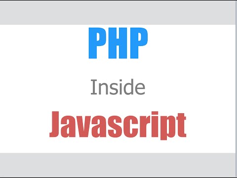 How to put php inside javascript? How to put php inside javascript?
