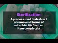 cleaning vs. sanitization vs. disinfection vs. sterilization