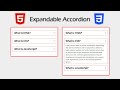 Make a Responsive Accordion with HTML & CSS