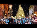 Christmas Tree Lighting in Christmas Village 2024 Toronto Distillery Winter Village