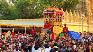 Mysuru Dasara 2023 Ambari ಚಿನ್ನದ ಅಂಬಾರಿ ಮೈಸೂರು ದಸರ Golden Howda at Mysuru Ambavilas Palace Mysore