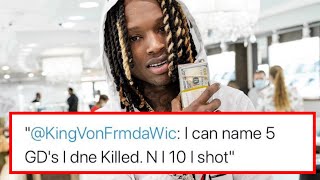 King Von's Twitter Confessions: 'I Killed 5 GDs'