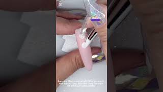 how to make pearl white 3d flower with aora 3d chrome gel  1080p