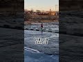 한겨울에만 볼수 있는 강변 풍경~ 얼어붙은 frozen over 흐르는 flown 강물 river water 한겨울 midwinter 풍경 view