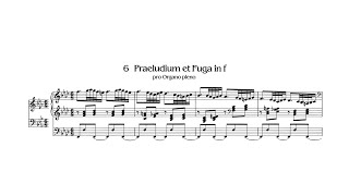 Krebs - Krebs-WV 407, Prelude \u0026 Fugue in F minor w/ score