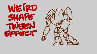 Shape tween weird results that kinda work | 2D Animation short