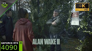 Alan Wake 2 DLSS 4 [4K] DLSS/FGx2, Path Tracing ON | RTX 4090 | Ryzen 7 9800X3D